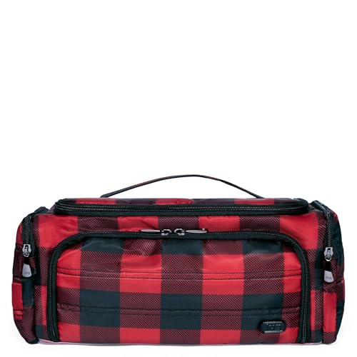 Lug Trolley XL Cosmetic Case, BUFFALO CHECK RED