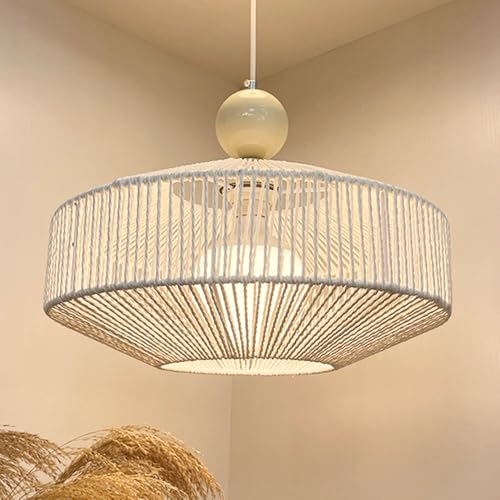 Abat-jour suspendu bohème scandinave pour supprimer l'éblouissement du salon
