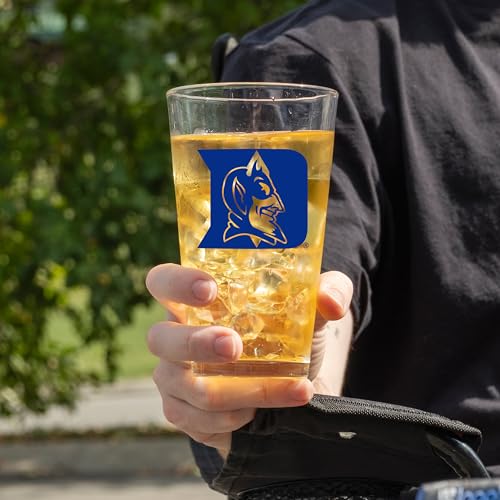 Image of Logo Brands NCAA 16 oz Pint Glass - Durable Glass With Bold Team Color- Chip-Resistant Rim Drinkware For Fans, Tailgates, Home Bars & Everyday Use