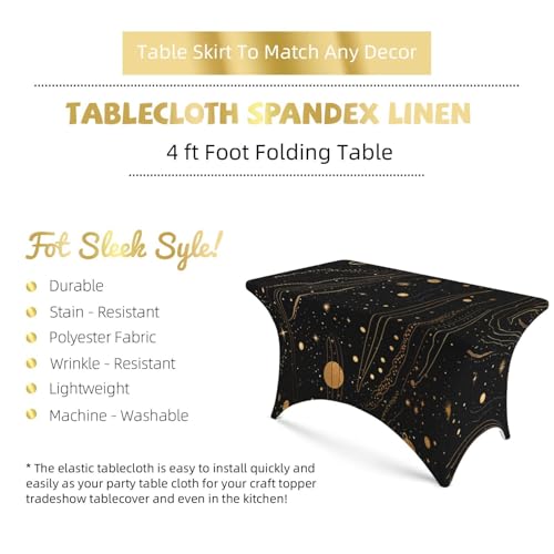 Nappe imperméable table rectangulaire élasthanne anti-tache gala - 4