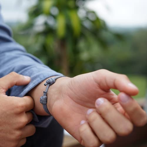 Pulsera gruesa de cuerda de nylon encerada 3mm unisex miniatura 4