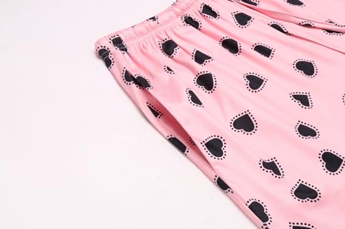Image of Ekouaer 3 PCS Capri Pajamas for Women Set Short Sleeve Pajama Lounge Sets | Floral Pj Sets Top and Capri Pants Soft Comfy Sleepwear with Pockets for Home, Daily Wear for Mom, Wife, Grandmother