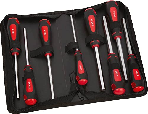 SAM Outillage 291-TR8 Jeu de 8 clés à douilles émanches 6 pans de 6 à 13 mm en trousse