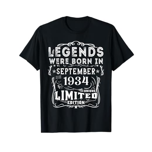 Cumpleaños Septiembre 1934 Edición Limitada Regalo Vintage Camiseta