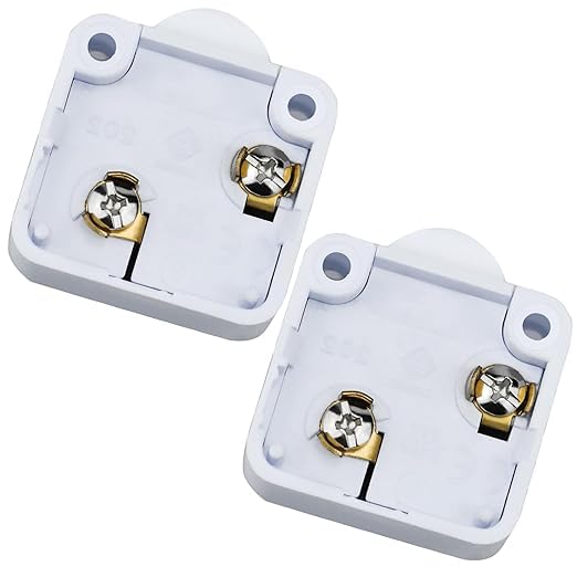 Foxwork - Interrupteur De Porte Pour Armoire - 2A 250V - Coupe/Allume La Lumière Automatiquement - Marron, 4 Pièces