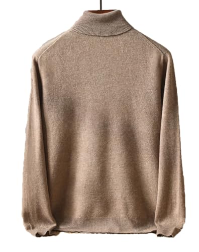 Men's Wool High Lapel Pullover Sweater Winter Warm Solid Knitted Sweaters Work Business Tops2