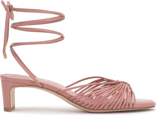Image of Vince Camuto Lory Ankle Wrap Kitten Heel Sandals
