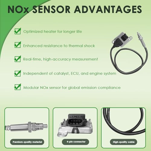 Outlet NOx Nitrogen Oxide Sensor - Compatible with RAM Vehicles - 3500 2014, 4500 2013-2015, 5500 2013-2015 - Replace# 5WK96730 - Downstream - Image 4