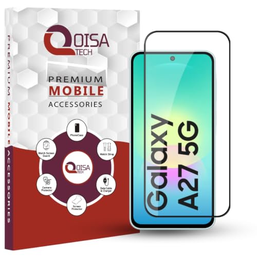 Image of Premium Tempered Glass Screen Protector Guard For Samsung A27 (6.7 Inch, Pack of 1) | Edge to Edge Coverage With Easy to installation kit