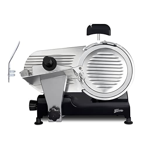 Produktfoto von H.Koenig Elektrischer Allesschneider MSX252, präzise Schneidemaschine, Schnittstärke einstellbar 0-12 mm, Klinge 25…