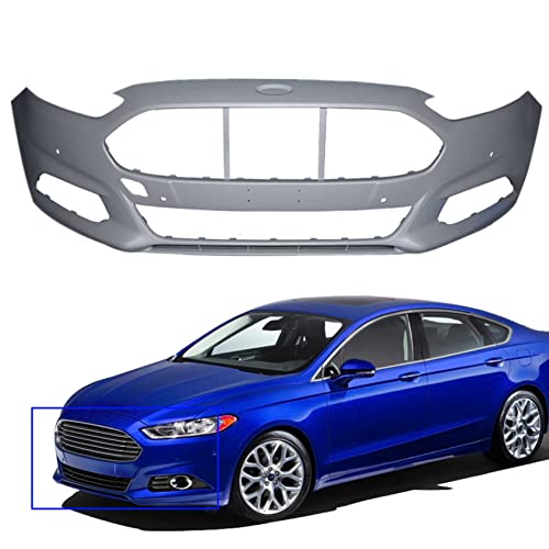 Front Bumper Cover Replacement For Fusion Sedan 4-Door 2013 2014 2015 2016, Black #TOP6