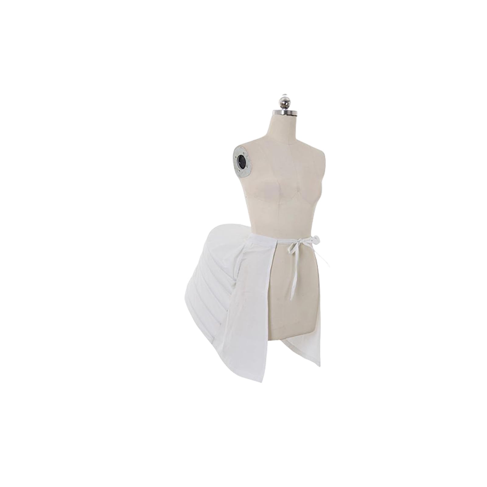 Tsophreniq Pannier Petticoat White Victorian Bustles Cages Hoop Skirt Cage Skirt for Women Girls Victorian Rococos Dress Crinoline