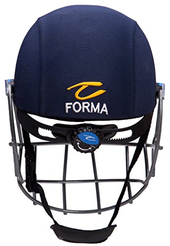 Image of Forma Steel Pro Axis Cricket Helmet with Mild Steel Grill (Blue, L-XL, 59-62)