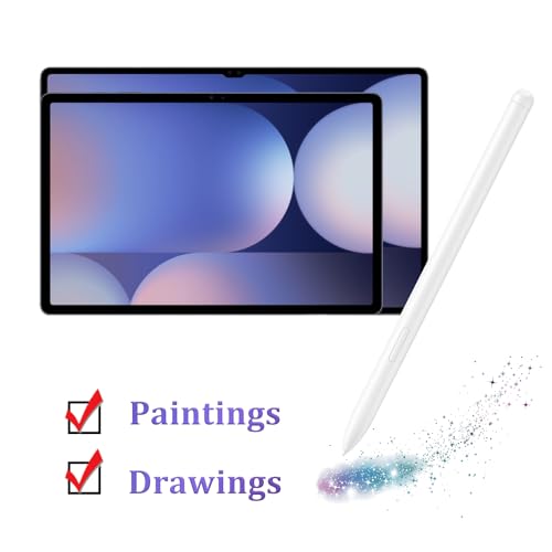 Stylet Galaxy Tab S10 FE haute précision avec plumes interchangeables sans Bluetooth blanc - 3