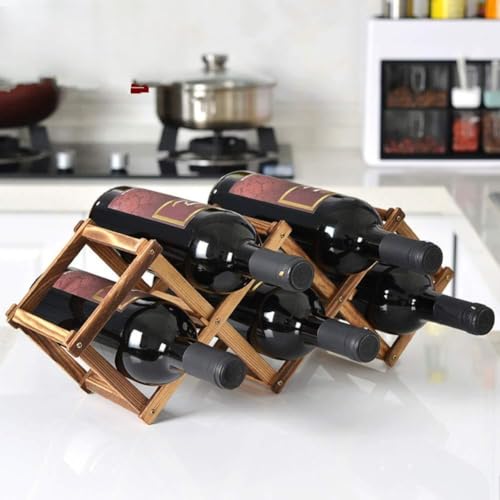 Soporte para botellas de vino de madera, 45 cm x 31 cm miniatura 1