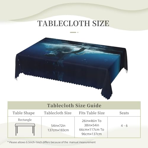 Nappe rectangulaire anti-déversement imperméable pour protéger la table de repas - 6