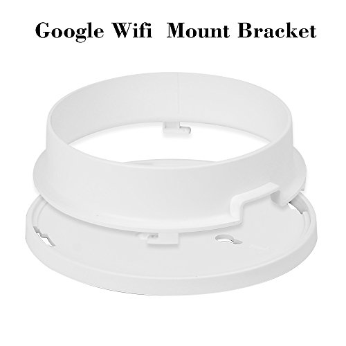 KKmoon Suporte de montagem de mesa de parede para suporte de segurança do Google Wifi branco