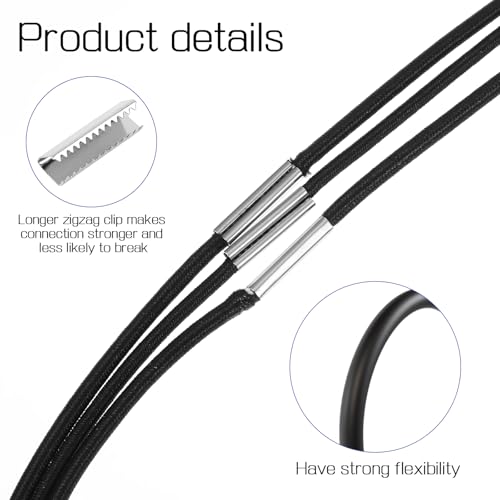 AOZUO 3 Stück Mülleimer Gummibänder, Passend für 13–30 Gallonen Elastisch Mülltonnen Bänder, zum Befestigen und Binden von Mülleimern für Zuhause Büro Schule Küchentische (Schwarz)