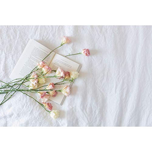 Affiche fleurs roses et blanches livre ouvert Fabulous poster 91x137