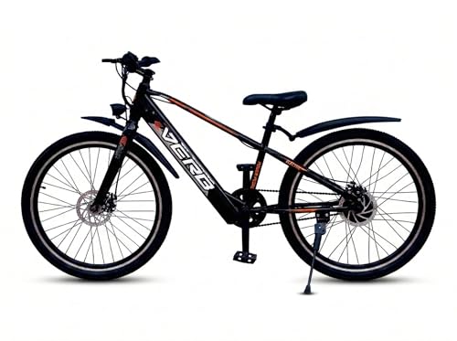Image of Verb Vibe 26 Inch Electric Cycle | 36V 5.2Ah Li-Ion Built-in Battery | 25 km /h Top Speed | Up to 20 km Range | 3 Hrs Charging | Electric Bicycle for Men & Women (Black)