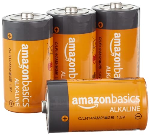 Image of AmazonBasics C Cell Everyday Alkaline Batteries (4-Pack)