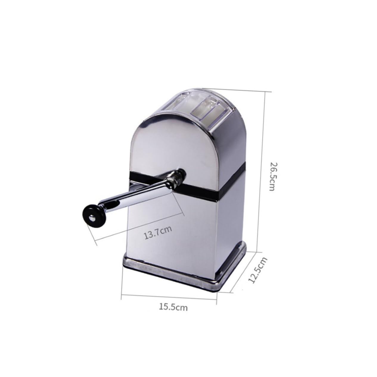 TIDTALEO Manual Ice Shaver Machine Compact Ice Crusher for Smoothies Easy to Clean Kitchen Tool for Home and Outdoor Use