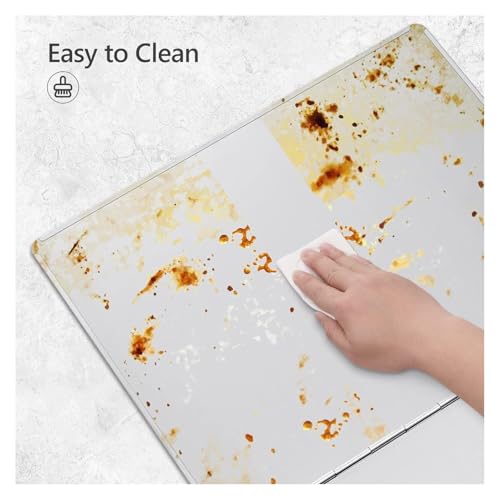 Paraschizzi in Acciaio Inox - Schermo Antiaderente Pieghevole a Due Lati per padelle e fornelli, Pannello Isolante Resistente al Calore (45x40 cm) - Strumento Perfetto per Cucinare in Cucina