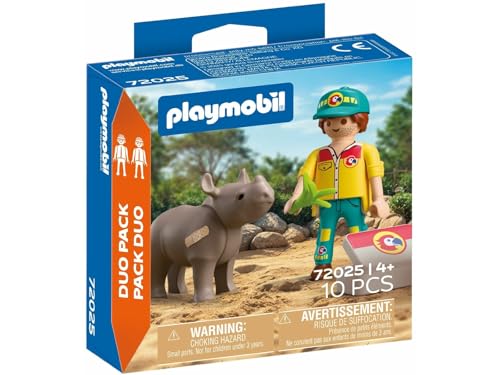 Playmobil DuoPack Ranger con Rinoceronte