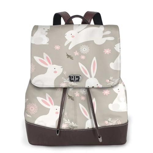 Sac à dos en cuir floral pour le travail et les voyages | Accessoire tendance femme noir