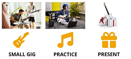 Rocktile Banger’s Pack Guitare electrique – Ensemble de Guitare électrique Blanc – Kit avec Ampli de 25 W, Housse… - Les Beatles, Paul McCartney, John Lennon, RIngo Starr, George Harrison Rocktile Banger's Pack Guitare electrique - Ensemble de Guitare électrique Blanc - Kit avec Ampli de 25 W, Housse… – Image 4
