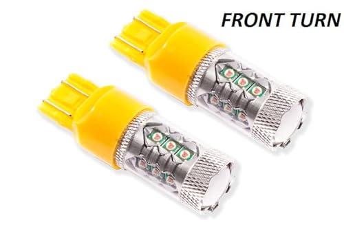 Diode Dynamics Front Turn Signal Leds Compatible With Jeep Jl Wrangler Sport 2018-2023 (Pair), 7443 Hp24 Switchback #TOP4