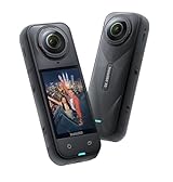 Insta360 X5 - Waterproof 8K 360° Action Camera, Leading Low Light, Invisible Selfie Stick Effect, Rugged and Replaceable Lens, 3-Hour Battery, Built-in Wind Guard, Stabilization, Triple AI Chip Design