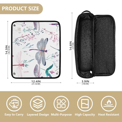 Bolso de viaje para herramientas de cabello con tapete térmico miniatura 4