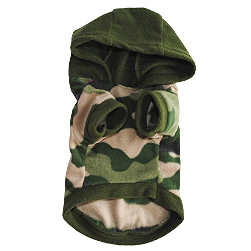 guohanfsh Fashion Sweatershirt Hoodie Pullover Clothes Apparel Cool Pet Dog Puppy Camouflage Warm (1Pcs) Camouflage M
