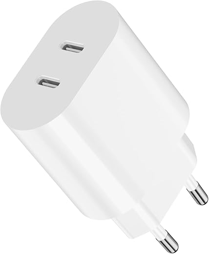 USB C Ladegerät 20W für iPhone 15/Pro & iPad Pro – 2 Ports Schnellladung