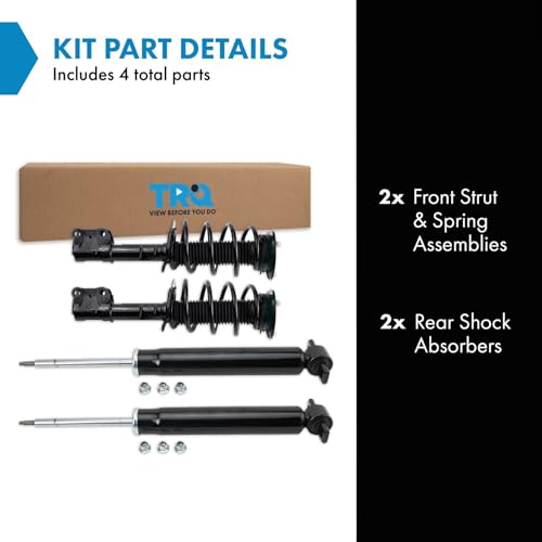 Image of TRQ Front and Rear Complete Strut Assembly & Shock Absorber Kit Complete Strut & Coil Spring Assembly Compatible with 2015-2023 Ford Edge
