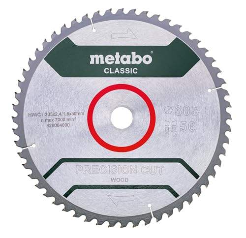 metabo Kreissägeblatt Precision Cut Holz 305x30, 56 Zähne, WZ 5° Negativ – Ansicht 1