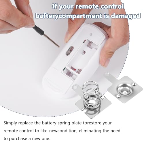 24 Sätze Batterie Federkontakte, AAA Batterie Nickel Platte, Eisen Negativ Positiv Konvertierungskontaktplatten Für Fernbedienungs Batterieladegeräte Elektronik 9*9 mm Und 21*9 mm