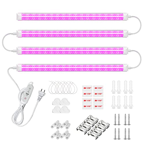 💡【Alta Efficienza E Risparmio Energetico】: Le luci di crescita LED sono ottime per chiunque abbia piante in un ambiente con poca luce! 96 LED consumano solo 20W! Rispetto ad altre luci a led per la crescita delle piante, SHOPLED Grow Light senza strobo, riducono al minimo la quantità di luce che cade sulla zona di impianto.
