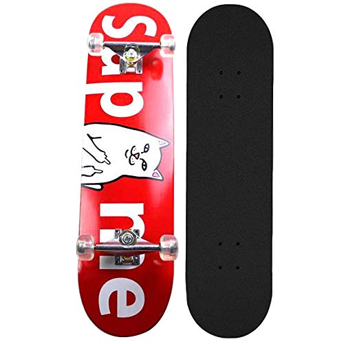  KHSKX Skateboard à Quatre Roues Double Rocker-...