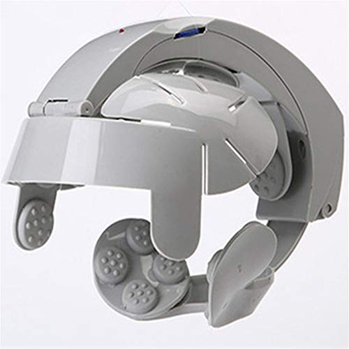 Masseur de tête électrique anti-stress avec casque de massage du cuir chevelu réglable gris