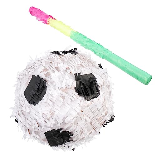 Alasum 2Pcs Soccer Pinata Sports Ball Pinata with Bat for Football Theme Birthday Party Decorations Fun and Party Favor for Adults