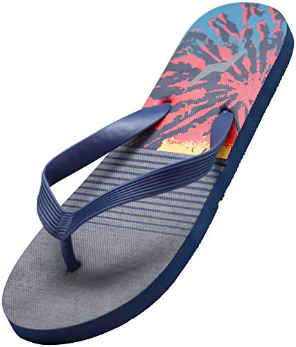 NORTY - Men's Graphic Print Flip Flop Thong Sandal - 3 Patterns - Beach, Pool or Everyday