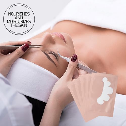 50 pairs eye gel pads lint free under eye patches for eyelash extensions premium eye mask beauty tool kit pink