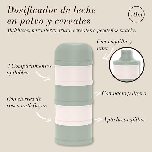 Suavinex, Dosificador Leche en Polvo, Cereales y Snacks, Bebés +0M, Verde - Imagen 3