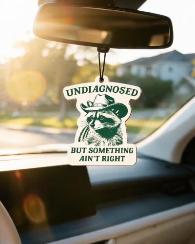 Image of Car Air Freshener 5-Pack, Funny Western Animal Hanging Car Scents | 5 funny Western animal designs with jasmine, hyacinth, freesia, sea and bluebell scents for rearview mirrors