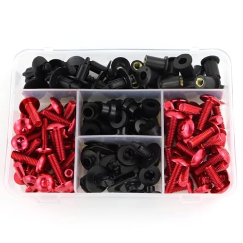 �I�[�g�o�C�p�l�W�E�{���g Compatible With VTR 1000 For VTR1000F For VFR 750 800 1200F For Carenage CBF1000 �t�F�A�����O�p�{���g�L�b�g�l�W�i�b�g�Z�p�{���g(Red)