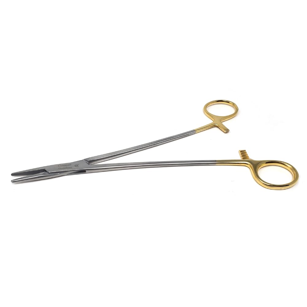 T/C PREMIUM O.R GRADE MAYO HEGAR NEEDLE HOLDER 7" SERRATED WITH TUNGSTEN CARBIDE INSERTS (HTI BRAND)