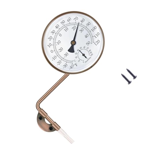 Thermomètre extérieur pour terrasse et cour avec hygromètre mécanique