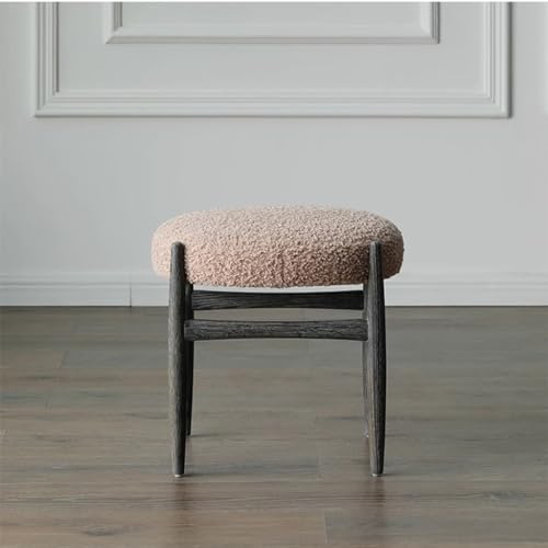 Tabouret de dressage nordique TUSUOD en bois noble et assise velours haute résilience